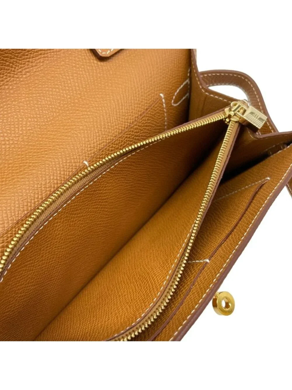 Hermes Wallet Kelly Long Tougo Gold